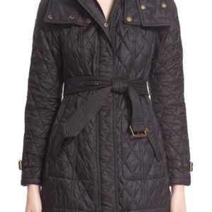 Burberry Finsbridge Hooded Quilted Coat